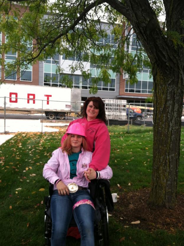 Me and Meg at Breast Cancer Awareness Walk in Midland MI