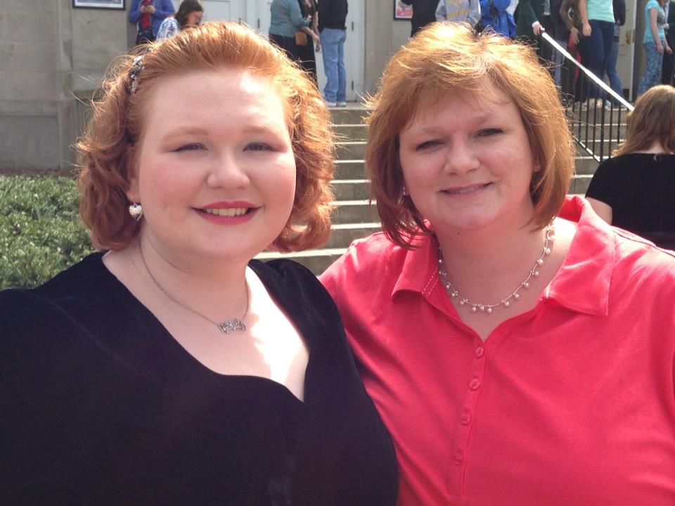 My mother (pre-surgery) and I after the Mom's weekend concert: 2012-2013