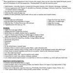 Menu Items Suggestion List